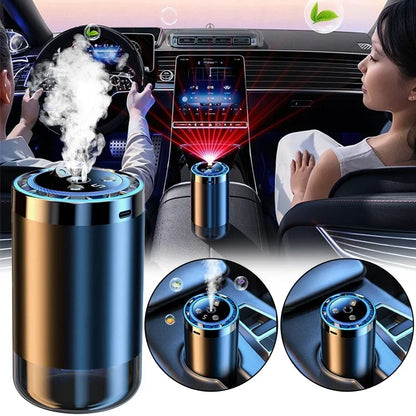 5 Modes Car Mounted Perfume Aromatherapy Automatic Spray Odor Removal Aluminum Alloy Colorful Atmosphere Light Star Ceiling