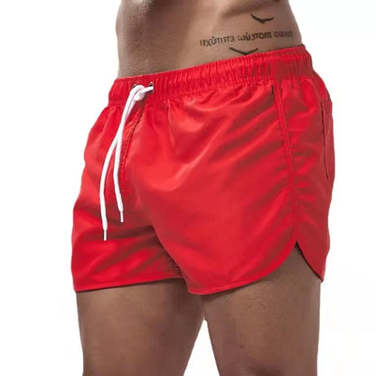 2025 New Summer Men's Swimwear Shorts Brand Beachwear Sexy Swim Trunks Men Swimsuit Low Waist Breathable Beach Wear Surf