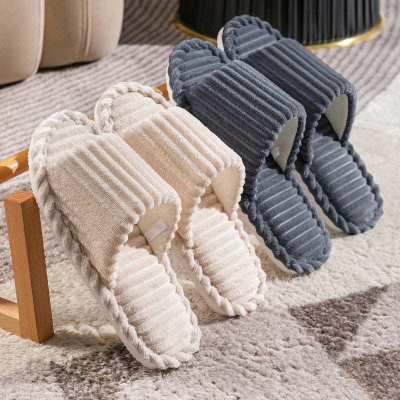 Solid Color Flat Heel Slippers Women Indoor and Bedroom Lightweight Comfort Non-slip Open-toe Breathable Slippers for All Season