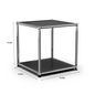 Modern Modular Metal Storage Cabinet Freestanding Sideboard Display Organizer For Living Room Bedroom Entryway Home Furniture