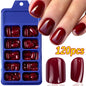 120Pcs/box Medium Length Almond False Nails Natural Nude Color Simple Premium Fake Nail Tips Acrylic Full Cover Press on Nails