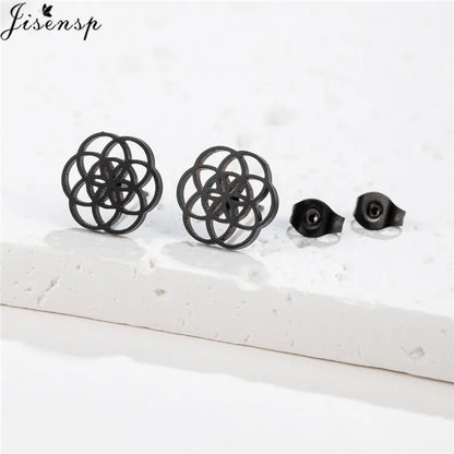 Unique Christmas Earring Stainless Steel YES NO Cactus Footprint Music Stud Earrings for Women Tiny Star Boots Jewelry Girl Gift