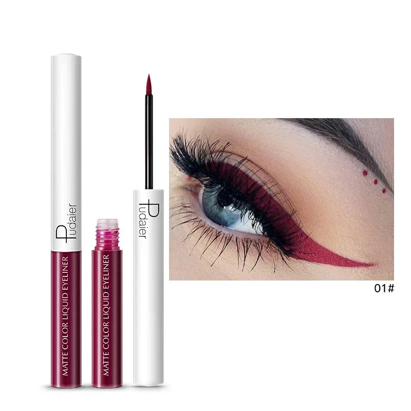 15 Color Long Lasting Liquid Eyeliner Makeup Waterproof  Fast Dry Liquid Eyeliner Matte Multicolor Eye Liner