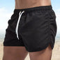 2025 New Summer Men's Swimwear Shorts Brand Beachwear Sexy Swim Trunks Men Swimsuit Low Waist Breathable Beach Wear Surf