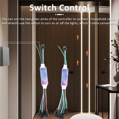 WS2811 Flowing Water Led Strip COB 24V 10M 15M 20M Warm Cool White Sequential Horse Race Led Tape Light with Sync Remote Control