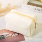 New cute plush cosmetic bag, travel skin care product storage bag, high-looking female mobile phone large capacity storage bag