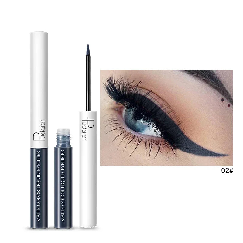 15 Color Long Lasting Liquid Eyeliner Makeup Waterproof  Fast Dry Liquid Eyeliner Matte Multicolor Eye Liner