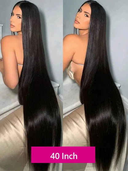 250% Density  Bone Straight 13x4 13x6 5x5 Wear And Go Glueless Wig For Beginners, No Glue, Elastic Band For Women
