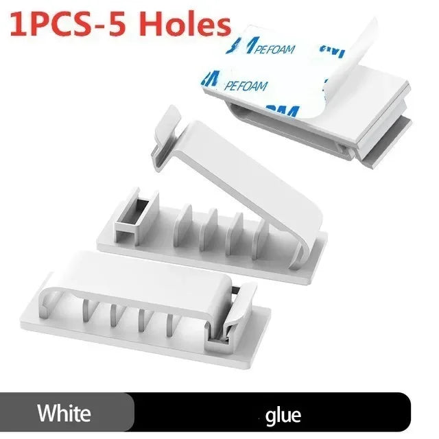 Self-adhesive Cable Organizer Wire Tie Cable Clamp Clips Holder Clamp Management Car GPS Data Decorative Cord Winder Manager
