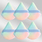 6 Pcs New Triangular Sponge Puffs with a Soft Skin Friendly and Delicate Makeup Feel Suitable for Home or Travel Use