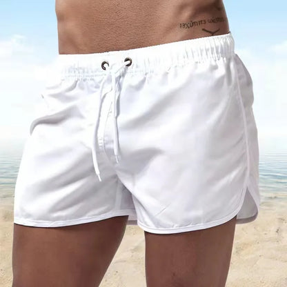 2025 New Summer Men's Swimwear Shorts Brand Beachwear Sexy Swim Trunks Men Swimsuit Low Waist Breathable Beach Wear Surf