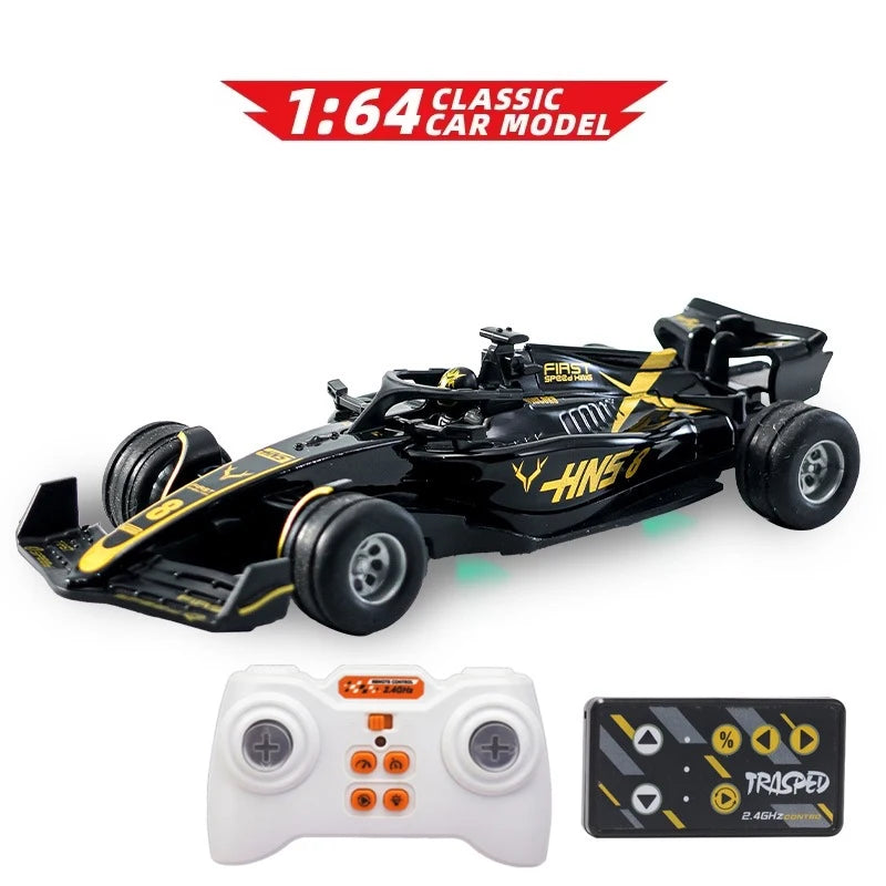 1:64 Rc Car Mini Racing Car 2.4G Alloy High Speed Remote Control Car with Light Adjustable Speed RC Cars Toy for Children Gifts