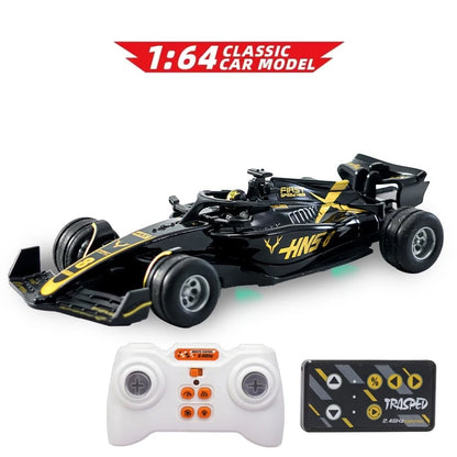 1:64 Rc Car Mini Racing Car 2.4G Alloy High Speed Remote Control Car with Light Adjustable Speed RC Cars Toy for Children Gifts