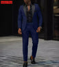 Men Formal Slim Fit Tuxedo Prom Suit Male Groom Wedding Blazers High Quality Groomsman Luxury Dress Business Banquet Party Suit