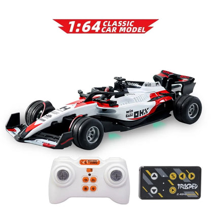 1:64 Rc Car Mini Racing Car 2.4G Alloy High Speed Remote Control Car with Light Adjustable Speed RC Cars Toy for Children Gifts