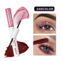 2 in 1 Matte Pink Mascara Eyelashes Blue Green Red Colorful Waterproof Curling Diamond Glitter Mascara Lasting Eye Makeup Tools