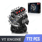 Mould King LSX454 V8 V12 W12 Engine Motorized Simulation Model Electrically Drive Building Blocks Technical Car Parts Toys Gift