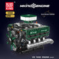 Mould King 10171 LSX454 V8 Engine Motorized Simulation Model Electrically Drive Building Blocks Technical Car Parts Toys Gift