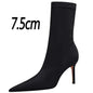 BIGTREE Shoes Women Boots Fashion Ankle Boots Pointed Toe Stretch Boots Autumn Stiletto Socks Boots High Heels Ladies Shoes 2026