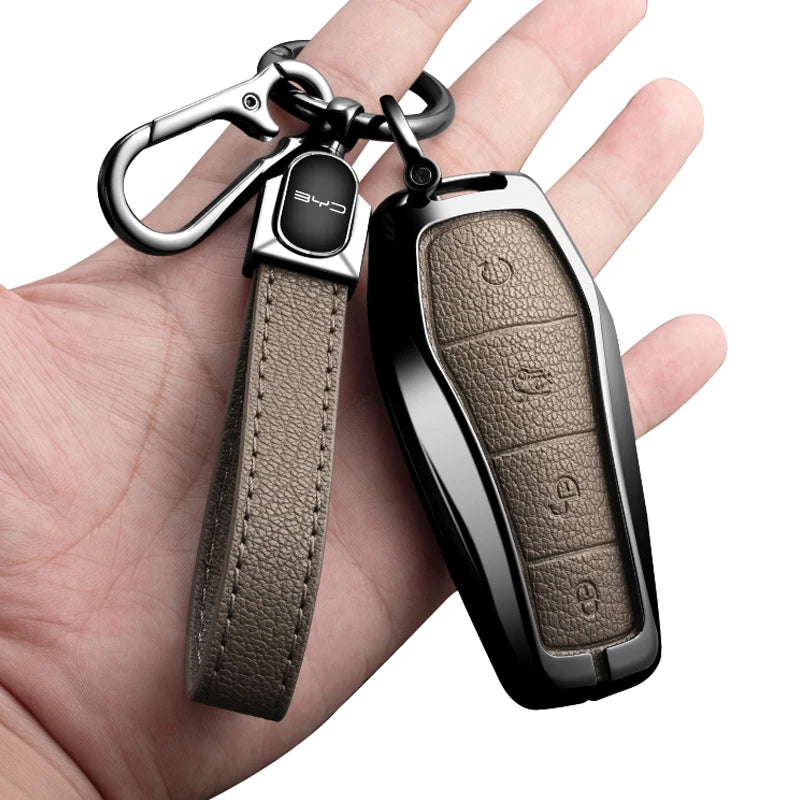 Car Accessories Key Case Holder Cover Chain For  BYD Atto 3 Han EV Dolphin Durable Second Song Pro Tang Dm QIn PLUS MAX Yuan