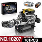 Mould King 10171 LSX454 V8 Engine Motorized Simulation Model Electrically Drive Building Blocks Technical Car Parts Toys Gift