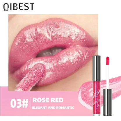 Shimmering Taro Purple Lip Gloss Gold Sparkle, Moisturizing Plumping Lip Gloss, Glassy Jelly Shine Lip Gloss for Sexy Makeup