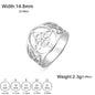 Unift Vintage Witch Knot Rings for Women Men Stainless Steel Finger Ring Witchcraft Protection Amulet Jewelry Wicca Accessories