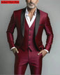 Men Formal Slim Fit Tuxedo Prom Suit Male Groom Wedding Blazers High Quality Groomsman Luxury Dress Business Banquet Party Suit