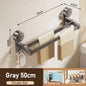 Bathroom Towel Holder without Drilling Hole Suction Cup Wall Mount Two Bar Hand Towel Rack Kitchen Shower Bath Room Towel Shelf