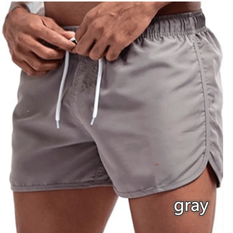 2025 New Summer Men's Swimwear Shorts Brand Beachwear Sexy Swim Trunks Men Swimsuit Low Waist Breathable Beach Wear Surf