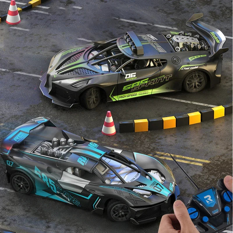 RC Car 4Ch High - Speed Remote Control Drift Electric Sportscar Toy, Perfect Birthday Present for Boys