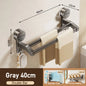 Bathroom Towel Holder without Drilling Hole Suction Cup Wall Mount Two Bar Hand Towel Rack Kitchen Shower Bath Room Towel Shelf