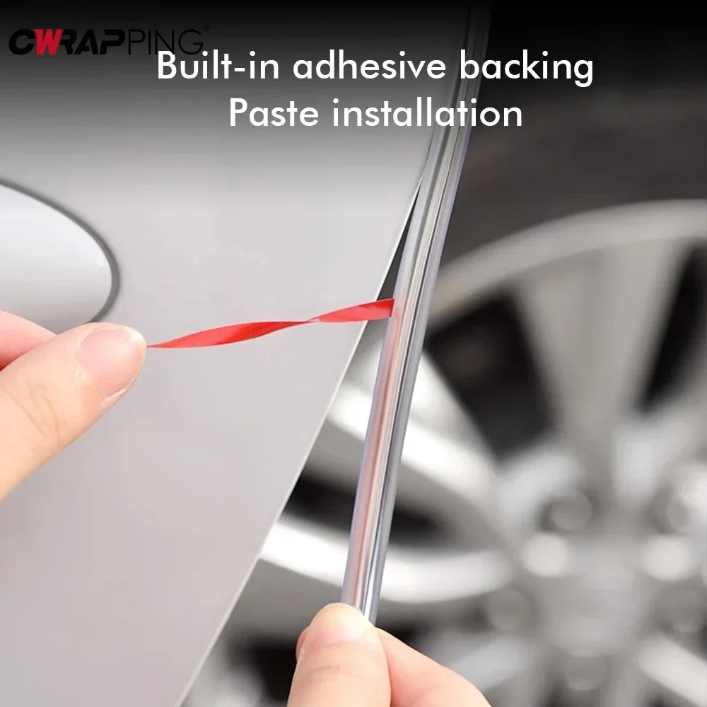 5M Car Door Protection Sealing Strip Edge Scratch Protector PVC Transparent Auto Anti-collision Door Strips for Car Accessories