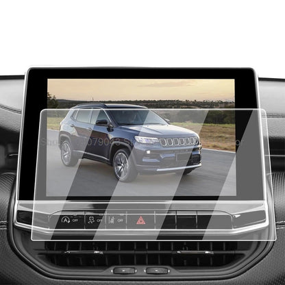 Tempered glass protective film For Jeep compass 2022-2025 Car 10.1 inch GPS navigation film LCD screen Anti-scratch Film