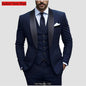 Men Formal Slim Fit Tuxedo Prom Suit Male Groom Wedding Blazers High Quality Groomsman Luxury Dress Business Banquet Party Suit