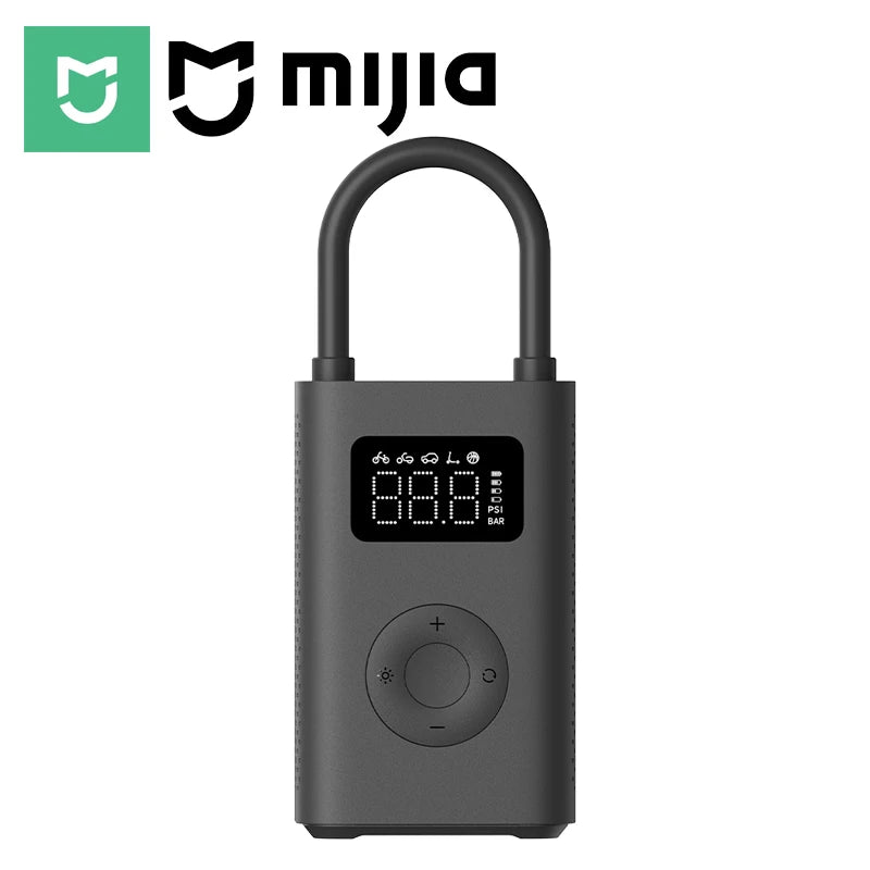 MIJIA 100% Original Portable Air Compressor 2,150psi,Preset Pressure Stop When Full,Air Pump,6 Mode,Lightweight Electric