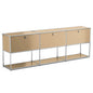 Modern Modular Metal Storage Cabinet Freestanding Sideboard Display Organizer For Living Room Bedroom Entryway Home Furniture