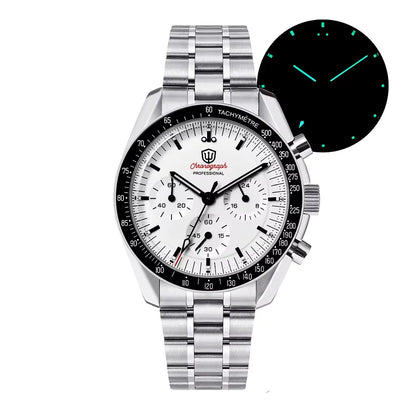 Watchdives New Wd1863 Quartz Men Watch VK63 Chronograph Bubble Sapphire Waterproof 39Mm Steel Top Brand Luxury Business Watch
