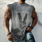 Mens Sporty Vest With A Fashionable Minimalist And Retro Style