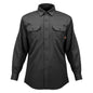 Flame Resistant Welding Jacket, 7oz. FR Shirts For Men, Machine Washable Cotton Heat-Resistant Welding Shirt, Meets ATPV 9.2 Cal/cm² Arc Rating - L Size